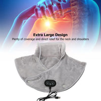 Electric Heating Neck Shoulder Vibration Massager Cervical Vertebra Arthritis Relief Infrared Therapy Neck Back Heated Relax Pad