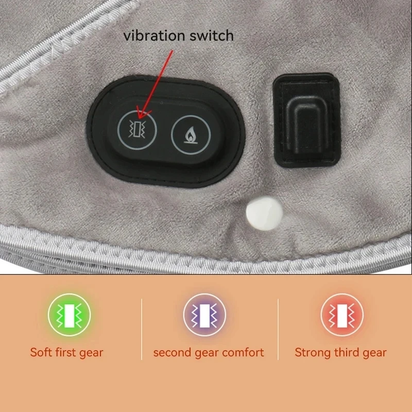 Electric Heating Neck Shoulder Vibration Massager Cervical Vertebra Arthritis Relief Infrared Therapy Neck Back Heated Relax Pad