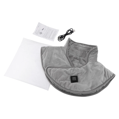 Electric Heating Shoulder Neck Pad Massager Three Gear Hot Compress Cervical Shawl Warmer USB for Shoulder Neck Back Relax Brace
