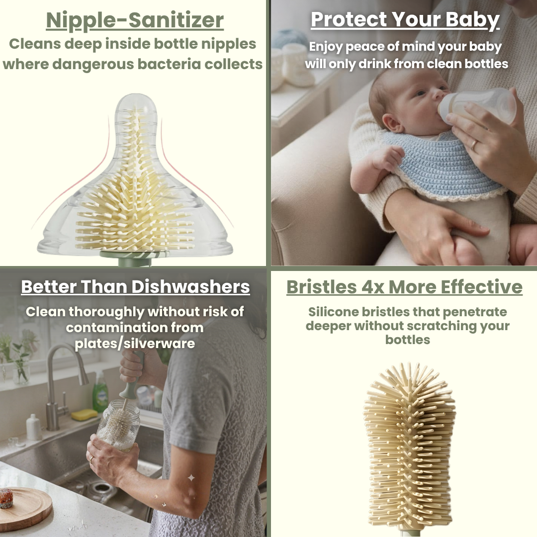 Momee®: Fast Sanitizing Bottle Brush Kit