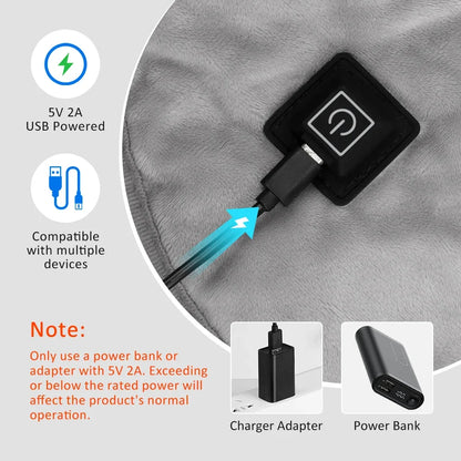 Electric Heating Shoulder Neck Pads Cervical Shawl Massager Cervical Brace Wrap Thermal Compress Relieve Fatigue Warm Back