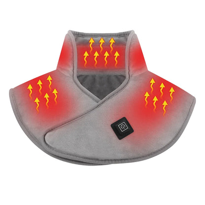 Electric Heating Shoulder Neck Pads Cervical Shawl Massager Cervical Brace Wrap Thermal Compress Relieve Fatigue Warm Back